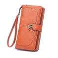 thumbnail image 1 of Cartera de mujer con cremallera, cartera larga, cartera, moda europea y americana, bolso de mano de gran capacidad, 1 of 6