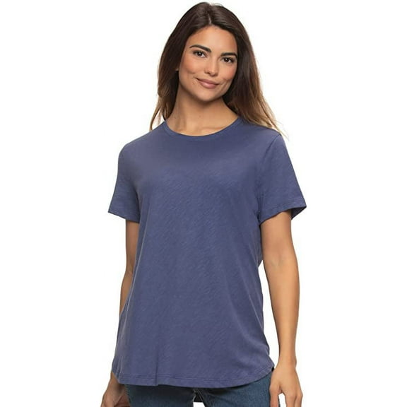Felina Women's Jersey Crew Neck T-Shirt (Crown Blue, Small)