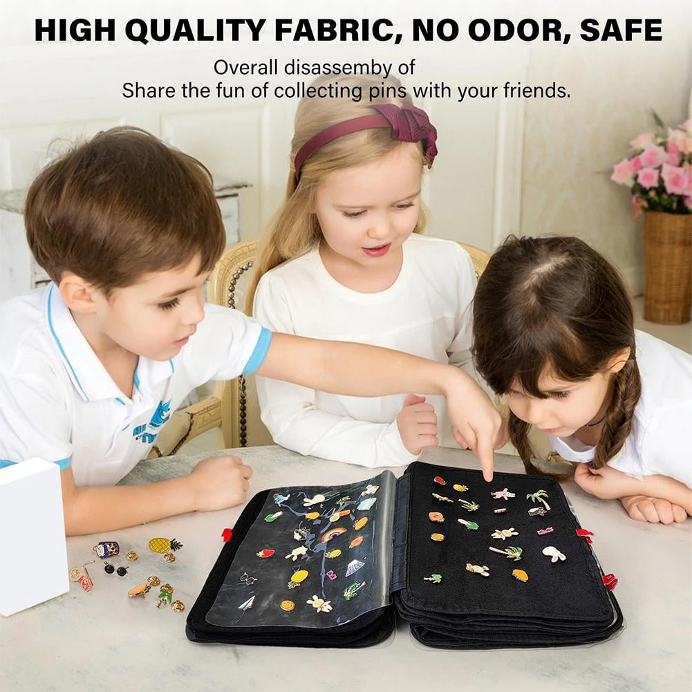 Pin Books For Collectors, Enamel Pin Display Pages Pin Carrying Case, Travel Brooch Pins Display Bag
