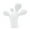 White Small, variant on Baoblaze Foot Abstract Sculpture Creative Desktop Ornament for Desk Shelf Living Room Black Small