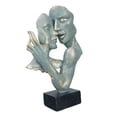 thumbnail image 2 of Couples Abstract Kissing Statue Decor Tabletop Elegant Ornament Sculpture Lovers Gifts Romantic Figurine For Party Home Anniversary Wedding Azul claro Macarena Estatua de resina de parejas, 2 of 7
