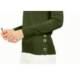 thumbnail image 3 of MICHAEL KORS Womens Green Long Sleeve Top Size: L, 3 of 4