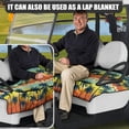 thumbnail image 5 of Whosucclay Palm Trees at Sunset Elastic Golf Cart Seat Protector, Multi-Pockets Portable Design Golf Cart Seat Cover for Club Car Yamaha EZGO, 52.36" x 32.28", 5 of 7