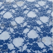 Navy Blue Giselle STRETCH Lace 58 Inch Fabric 5 Yard Bold