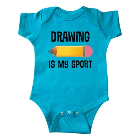 

Inktastic Drawing Is My Sport Gift Baby Boy or Baby Girl Bodysuit