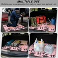 thumbnail image 3 of Bulopur Pink Halloween Cat Car Trunk Mat 29" x 39", Witch Black Cat Pumpkin Bow Print Cargo Liner, Waterproof Non-Slip Rear Cargo Mat for Women Drivers, 3 of 7