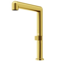 VIGO Jewel 11 in. H Single Handle Kitchen Bar Faucet in Matte Brushed Gold-VG02053MG