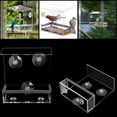 thumbnail image 4 of HONITANO Outdoor Acrylic Bird Food Container Weather Resistant Transparent Feeder for Birds, 4 of 8