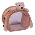 thumbnail image 2 of Cheer.US Pet Carrier Backpack, Cute Doll Decor Portable Small Animals Hamster Chinchilla, Designed for Travel, Hiking, Walking & Outdoor Use, 2 of 7