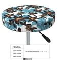 thumbnail image 4 of Lsque Lilies Flowers Round Bar chair cushion covers Velvet Fabric Premium Comfort Protects from Scratches and Stains for 14-17 Inch Chair- 13 inch, 4 of 7