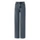 thumbnail image 5 of Vaqueros holgados de talle bajo para mujer - Pantalones vaqueros elásticos rectos y anchos de corte holgado estilo boyfriend, 5 of 6