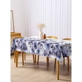 thumbnail image 3 of Purple Blooms Floral Rectangle Tablecloth, Farmhouse Spring Flowers Botanical Waterproof & StainResistant Tablecloth, Washable Oil-proof Table Cover for Dining/Party/Wedding/Camping/Buffet 60x120 In, 3 of 9