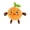 Orange, variant on EDHITNR Soft Musical Sensory Toy, Interactive Touch Activated Doll with Sounds, Educational Fruit Style Gift, 8 Melodies Early Learning Plush Safe Cotton Material Portable 18cm