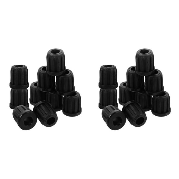 40 Pcs Small Wheel Sockets Swivel Caster Stem Sleeves Caster Socket Inserts for Chair Feet