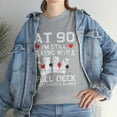 thumbnail image 2 of Full House Card Hand 90th Birthday Year Old Cards T-shirt, 2 of 2