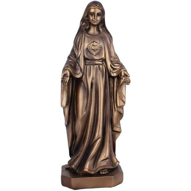 cueiha Virgen María escultura serie Jesús estatua personaje decoración moderna sala decoración oficina dormitorio estudio bodega retro arte regalo (separado a mano) oso de fresa Juguete