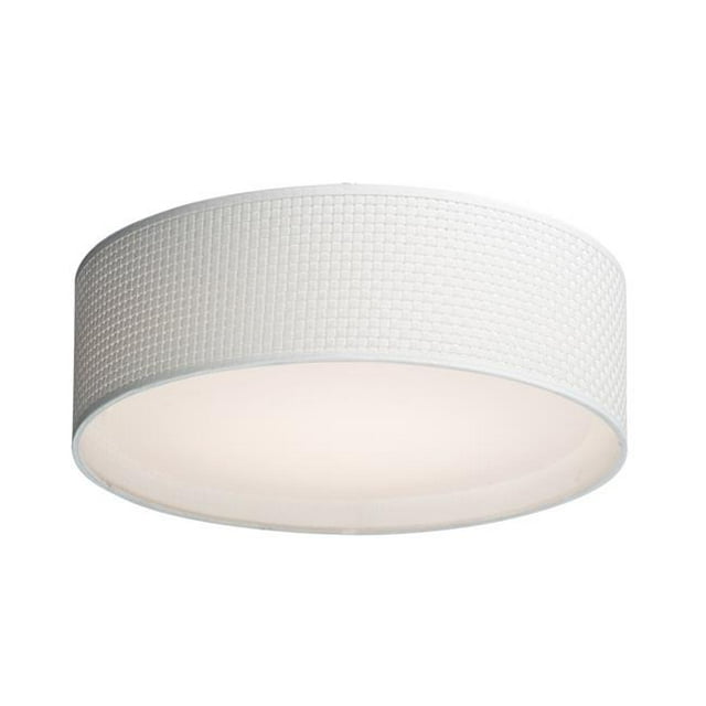 Maxim 10220WW 16 in. Prime LED Flush Mount Ceiling Light, White Weave