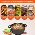 thumbnail image 2 of 2 En 1 Horno Holand&eacute;s Hierro Fundido con Tapa,4.7L Olla Holandesa Redonda,Doble Funci&oacute;n Horno Espesado,con Mango Y Almohadilla de Silicona,para Varias Estufas,Se puede fre&ia, 2 of 7