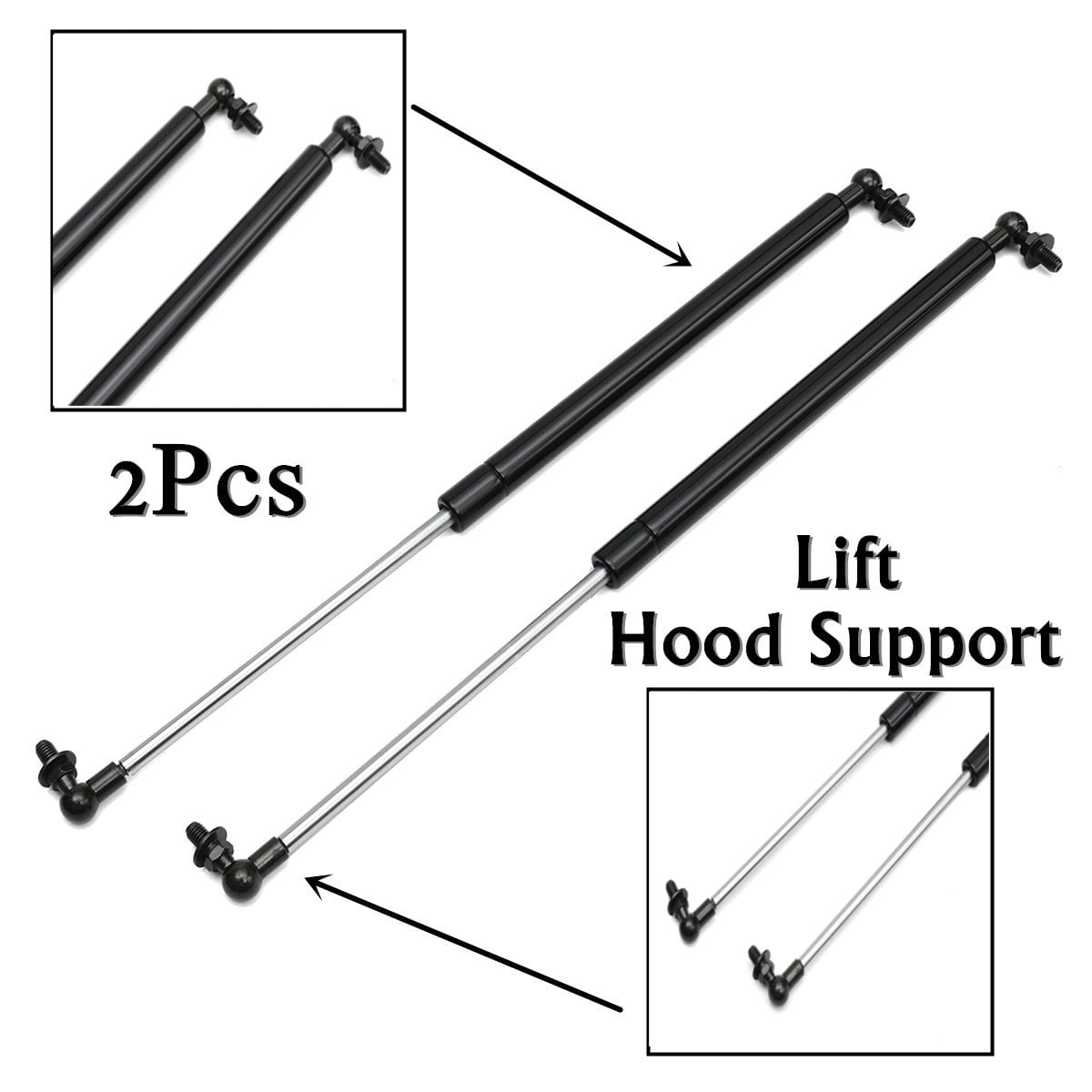 2pcs Front Hood Gas Lift Supports Strut for 03-09 Lexus GX470 Toyota 4Runner