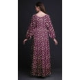 thumbnail image 3 of Bimba Moss Georgette Roses & Ranunculus Floral Print Womens Long Elastic Waist Casual Summer MaxiDress-XSmall, 3 of 5