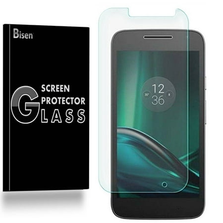 Motorola Moto G4 Play [2-Pack BISEN] 9H Tempered Glass Screen Protector, Anti-Scratch, Anti-Shock, Shatterproof, Bubble Free