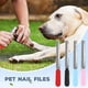 thumbnail image 3 of Lima de uñas para mascotas Lima de uñas para perros de acero inoxidable Esmalte de uñas para perros Cuidado de garras para mascotas, lima de patas de perro Lima de uñas para mascotas con man, 3 of 5
