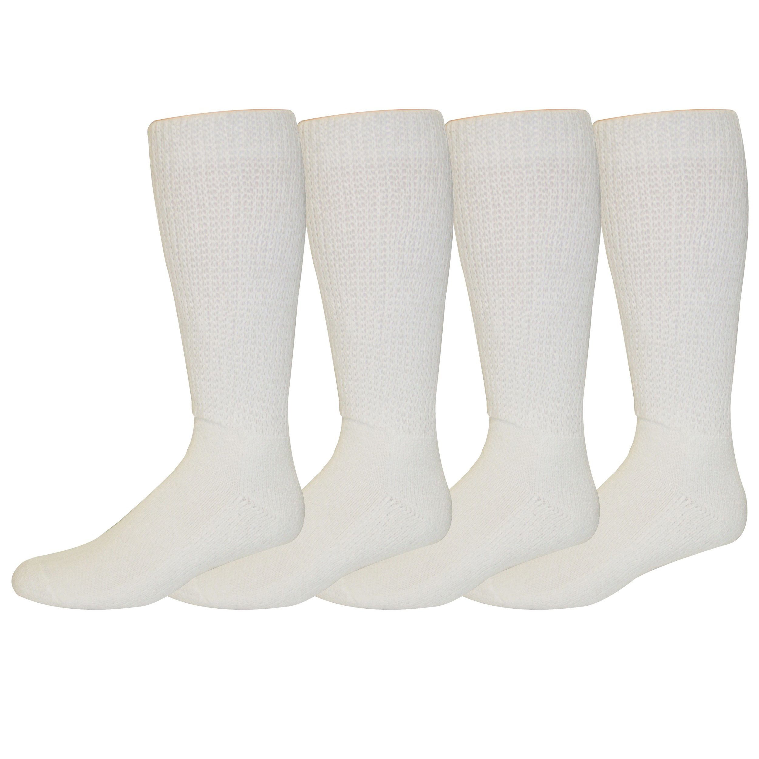 Physicians' Choice Diabetic Crew Socks White Size 911 Extra