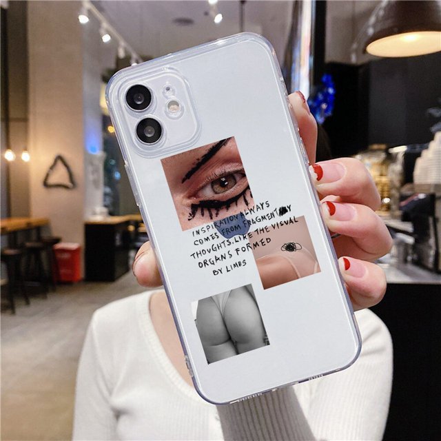 Funda transparente de gran arte estética David Mona Lisa para iPhone 12 PRO X XR XS SE20 TPU suave para iPhone 13 7 8 Plus 11 Pro MAX Tan Jianjun unisex