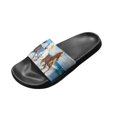 thumbnail image 2 of Wismoutput Horses Summer Slippers for Women Mens Non Slip Quick Drying Unisex House Sandals Indoor Shower Slides Bathroom Sandals Outdoor Beach Water Shoes Black Size 7.5, 2 of 7
