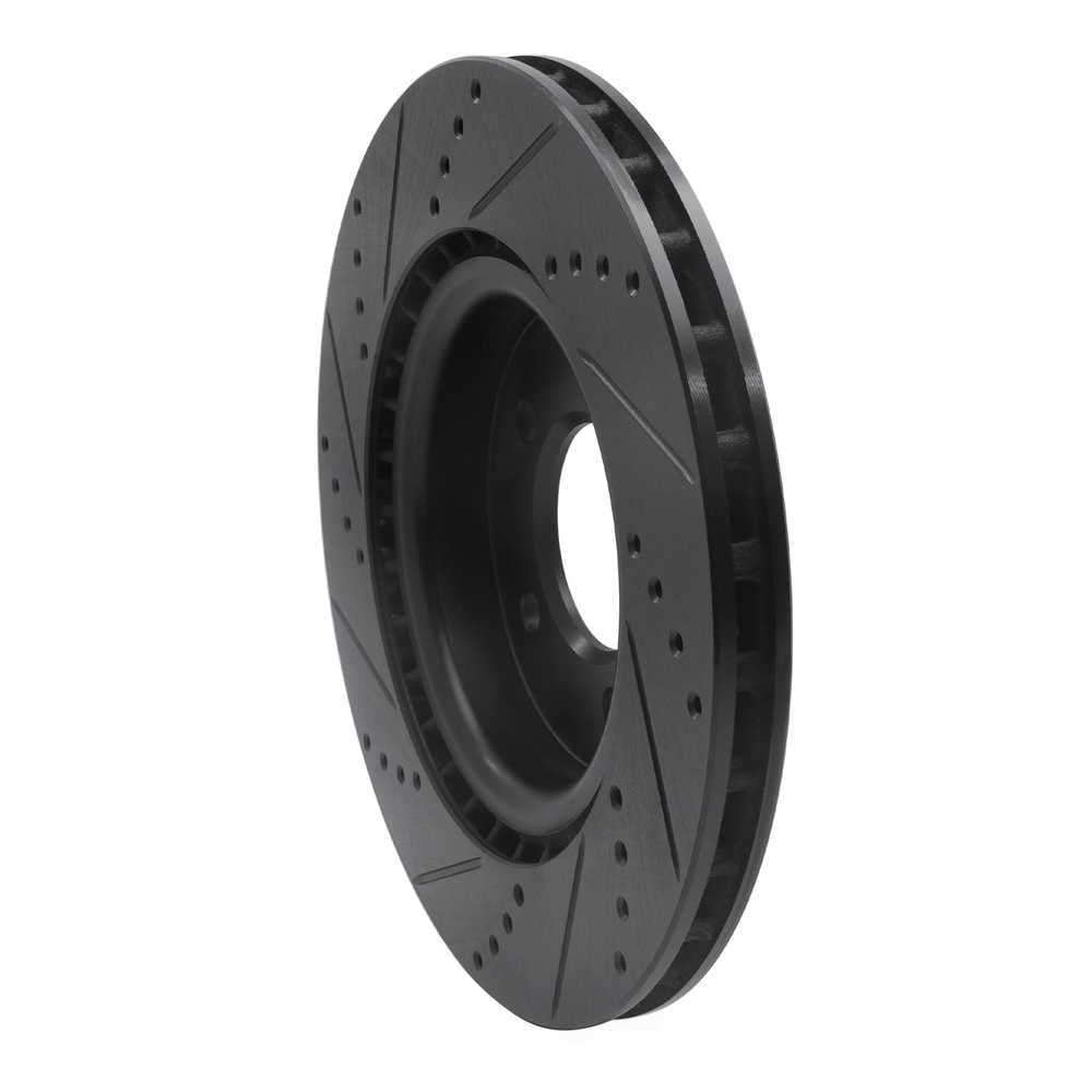 Dynamic Friction Company 633-11031R DFC Brake Rotor - Drilled And Slotted - Black