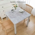 thumbnail image 2 of BANET Textured Fabric Table Cloth Heavy Weight Cotton Linen Fabric Tablecloth Dust Proof Table Cover for Kitchen Dinning Tabletop Decoration White, 2 of 7