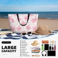 thumbnail image 5 of Wukai Cartoon Pig Print Zipper Bag,large Beach Tote Bag,Waterproof Sandproof Bag,Grocery and Picnic Tote Travel Bag, 5 of 5