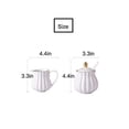 thumbnail image 4 of CHOOLD Elegant Flower Design Ceramic Sugar and Creamer Set with Lid Spoon Creamer Serving Set Coffee Serving Set Wedding Gift 7.5oz, 4 of 9