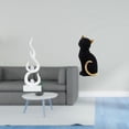 thumbnail image 2 of CarpNettore Abstract Cat Fire Statue Resin Flame Figurine Decorative Collectible Desktop Ornament Modern Animal Sculpture Craft for Patio Office Entrance Bookshelf Living Room Bedroom Friend Gift, 2 of 8