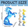 thumbnail image 2 of XIBUFE Crystal Horse Statue Year of the Horse,2026 Crystal Figurine Gift Hand Blown Glass Horses for Home Office New Year Decor, 2 of 9
