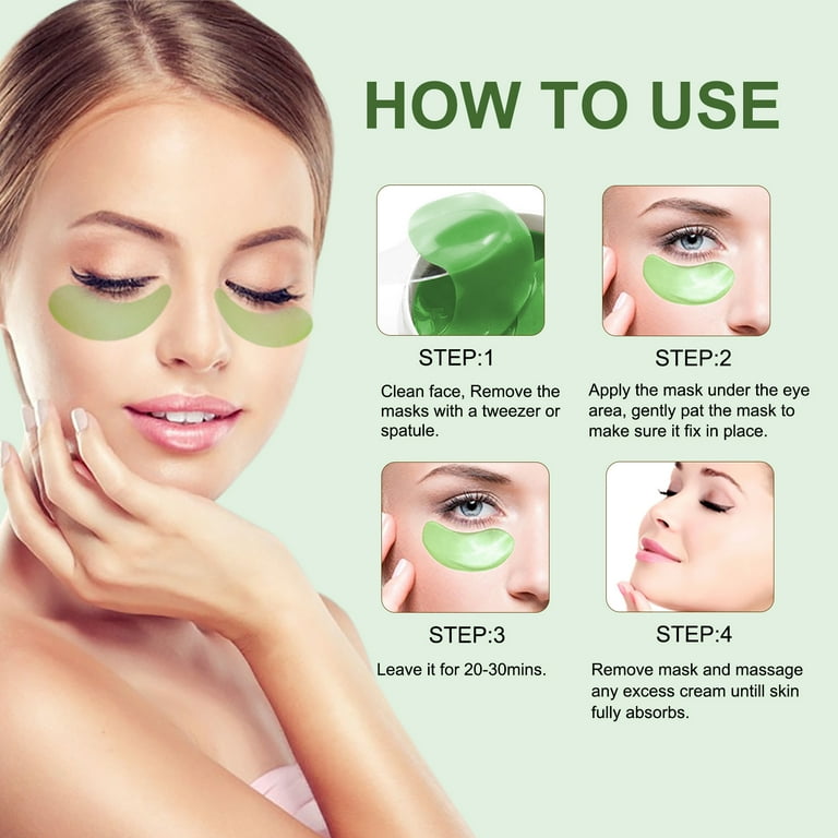 ALIVER Aloe Vera Eye Patches, Hydrogel Eye Masks for Dark Circles,  Puffiness, 60 Pieces - Walmart.com