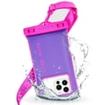 thumbnail image 2 of Case-Mate IP68 Floating Waterproof Phone Pouch / Case with Detachable Crossbody Lanyard - Purple Paradise, 2 of 8