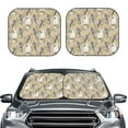 thumbnail image 2 of Windshield Sun Shade, Cute Parrot On Branch Foldable Car Sun Shade Windshield For Front, 2 Pieces, 2 of 4