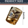 thumbnail image 3 of Patriotic American 250th Anniversary Design Glass Old Fashioned Glass For &, 3 of 8