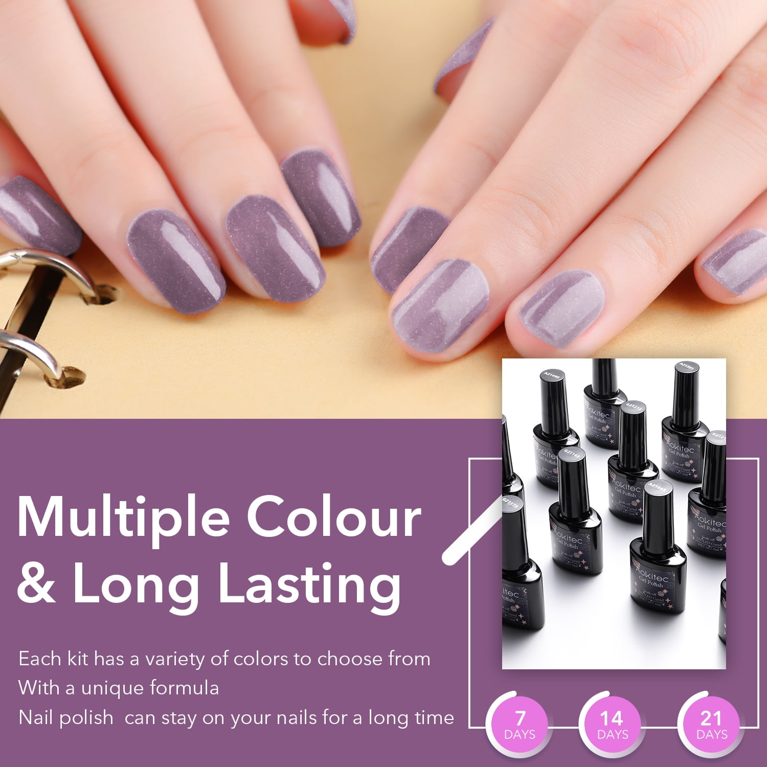 Amazon.com : Imtiti Sheer Gel Nail Polish, Jelly Dark Purple Blue  Translucent Color UV/LED Light Cure Gel Polish for Nail Art DIY Manicure  and Pedicure at Home, 0.5 fl oz : Beauty