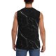 thumbnail image 4 of Balery Black Marble Texture Abstract Camisetas sin mangas para hombre, absorbe la humedad y protege contra el mal olor.-Large, 4 of 7