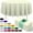 Beige, variant on UM 10 Pack Premium Disposable Plastic Tablecloth 84" Round Table Cover for Birthdays Weddings Christmas Anniversary Buffet Table (White)