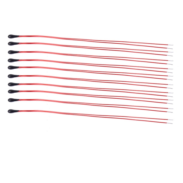 10 Uds MF52B Termistor NTC Sensor de temperatura Termistor de Alta sensibilidad con alambre esmaltado de 60mm Fuerte capacidad de sobrecarga ANGGREK Otros