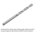 thumbnail image 4 of Uxcell 2.5mm C2/K20 Tungsten Carbide Straight Shank Spiral Flutes Twist Drill Bits 8 Pieces, 4 of 5