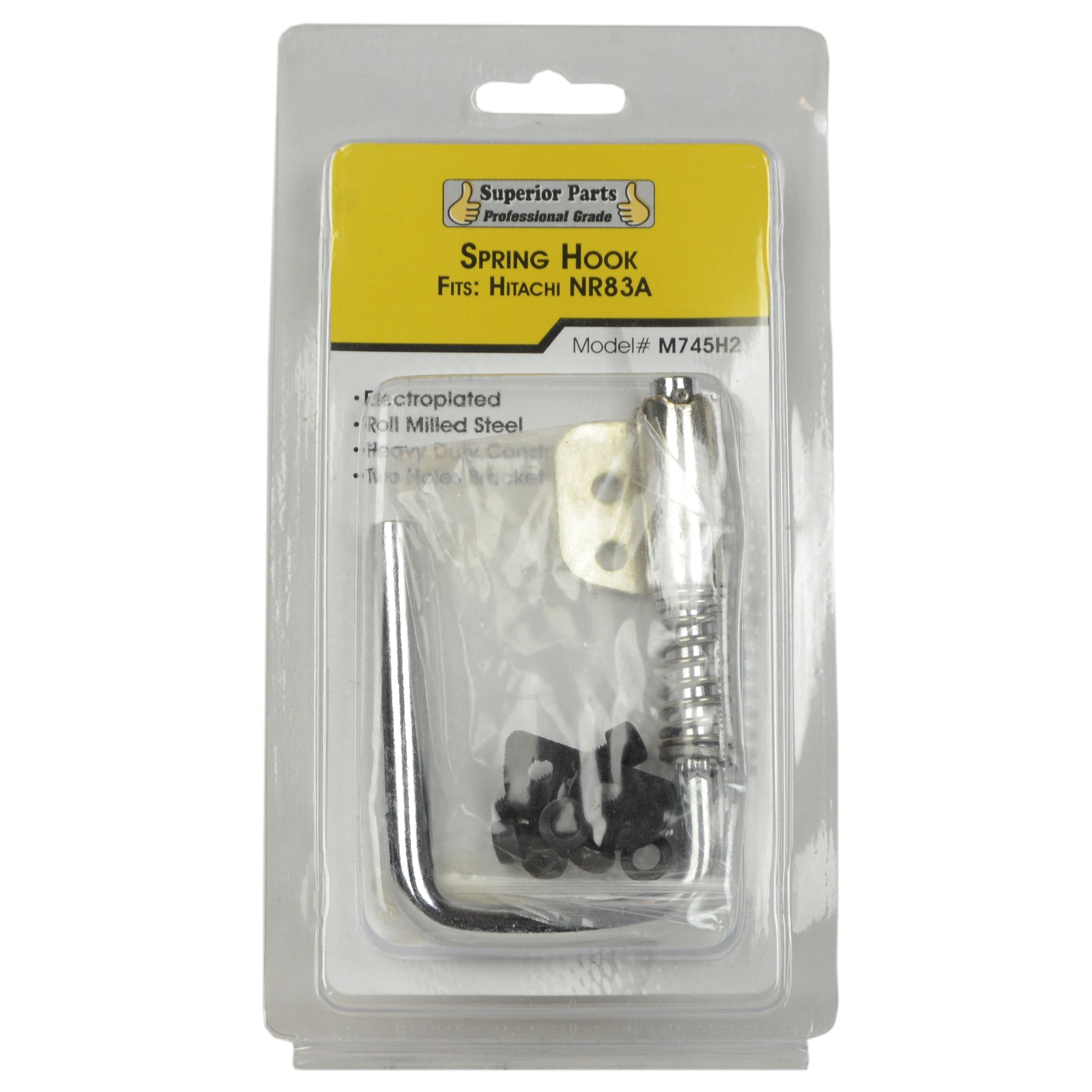 Superior Parts M745H2 Spring Loaded Rafter Hook/Retractable Nail Gun Hanger (2-Pack)