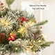thumbnail image 3 of Árboles Plantados En El Suelo Árbol de Navidad de jardín blanco nevado semicircular con forma de seta para decoración navideña exterior (1 unidad) Rkxzt, 3 of 3