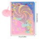 thumbnail image 2 of Cuaderno con purpurina, Bloc de notas esponjoso, cuaderno de escritura de dibujos animados, álbum de recortes con patrón de piruleta encantador, 2 of 5