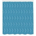 thumbnail image 3 of Ambesonne Octopus Shower Curtain, Zentangle Animal, 69"Wx84"L, Pale Blue and White, 3 of 3