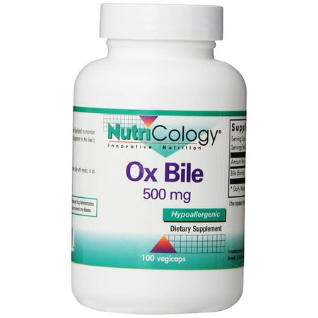 Ox Bile, 500 mg,  100 Vegetarian Capsules