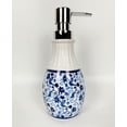 thumbnail image 2 of Azalea & Co Bathroom 3 PC Set, White/Floral Blue, 2 of 3